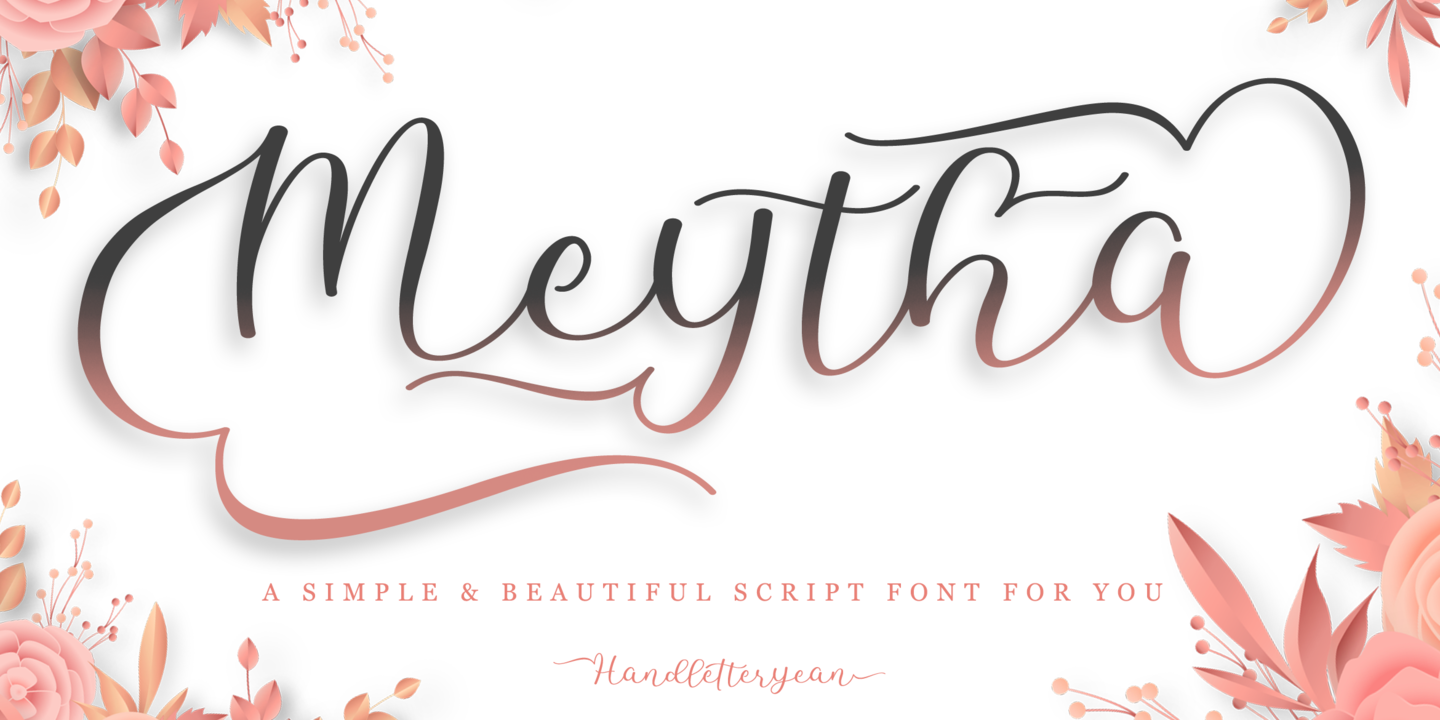 Пример шрифта Meytha